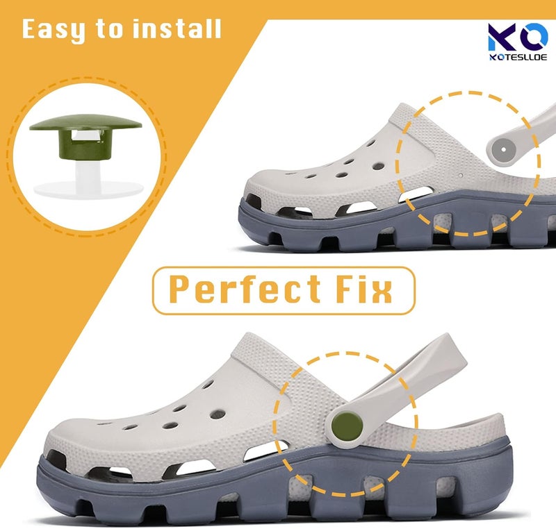 KOTESLLOE 8 Sets Replacement Rivets for Crocs, Replacement Parts for Crocs - Image 5